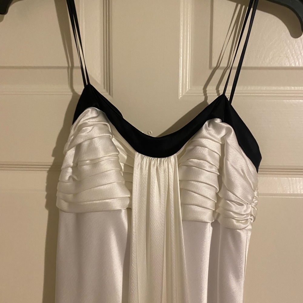Elegant Black and White Maxi Dress
